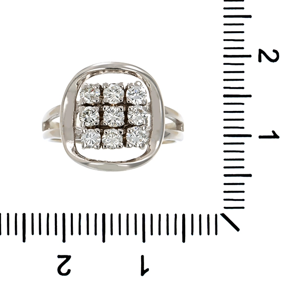 Diamantring, 14K, Weißgold, Brillant