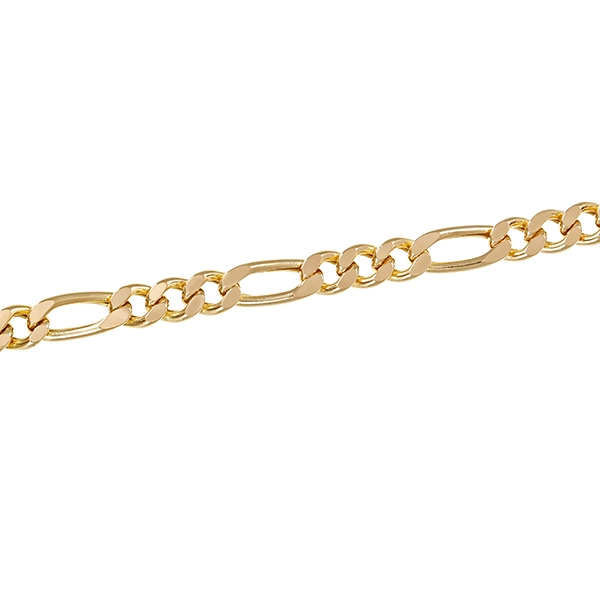 Armband, 14K, Gelbgold, Figaro-