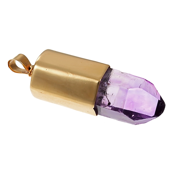 Anhänger, 14K, Gelbgold, Amethyst