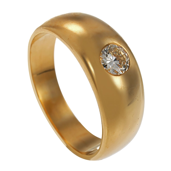 Diamantring, 14K, Gelbgold, Brillant 0,30 ct