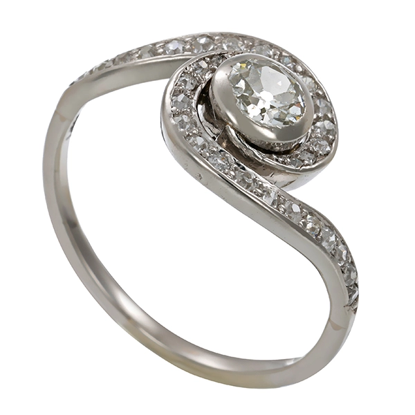 Diamantring, Pt950, Platin, Diamanten 0,80 ct