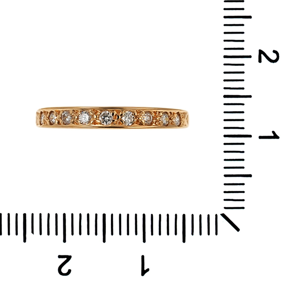 Diamantring, 14K, Gelbgold, Brillanten