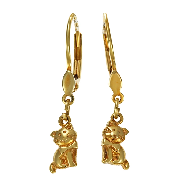 Ohrhänger, 14K, Gelbgold