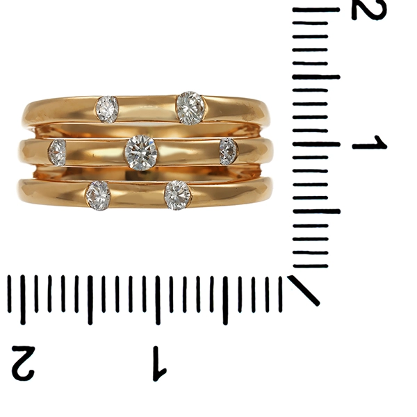 Diamantring, 14K, Gelbgold, Brillanten 0,40 ct