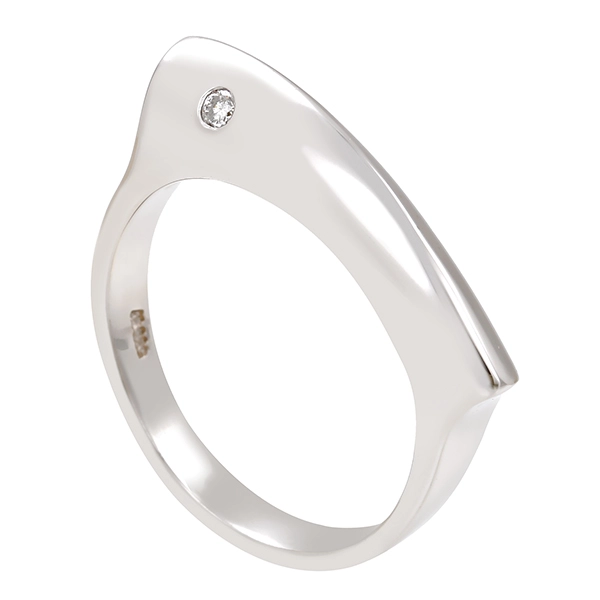 Diamantring, 14K, Weißgold, Brillant