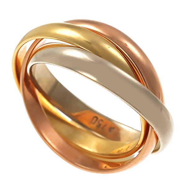 Ring, 18K, Gelb-/Rot-/Weißgold