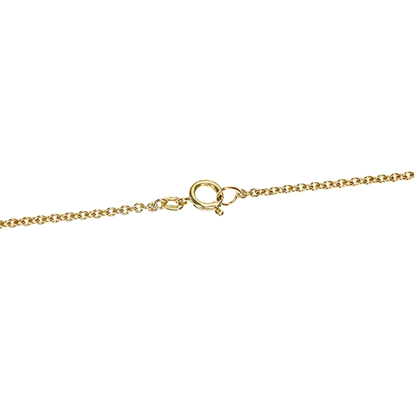 Collier, 14K, Gelbgold, 3 Brillanten 0,17ct