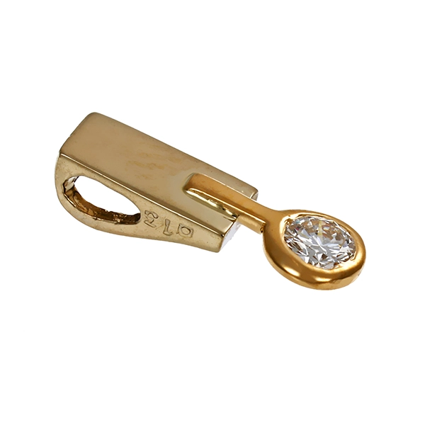 Anhänger, 14K, Gelb-/Weißgold, Brillant