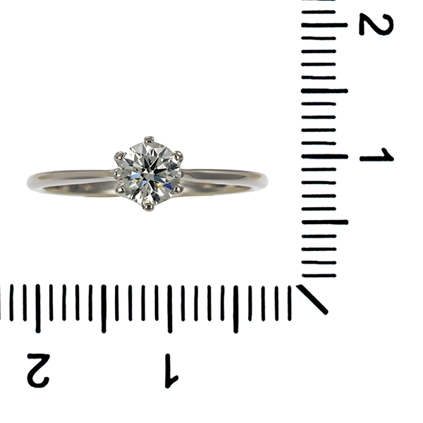 Diamantring, 14K, Weißgold, Brillant 0,33 ct