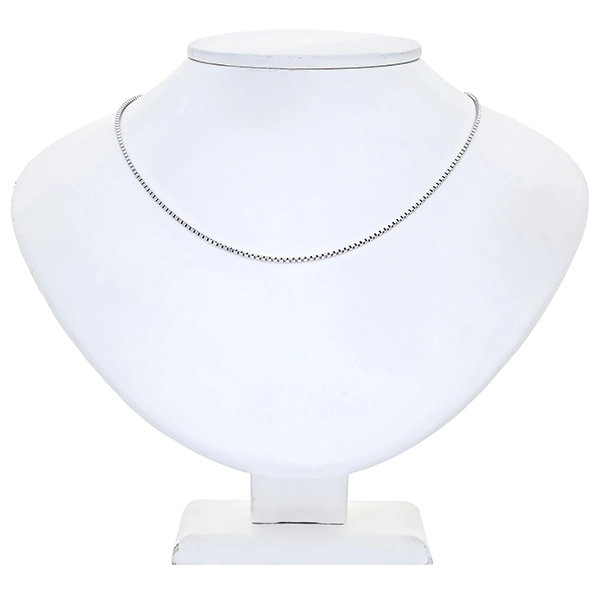 Goldkette Venezianer-, 14K, Weißgold
