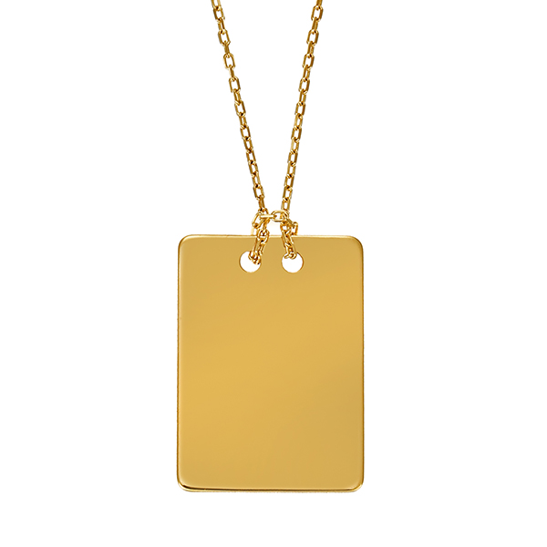 Collier, 14K, Gelbgold, Ankerkette 