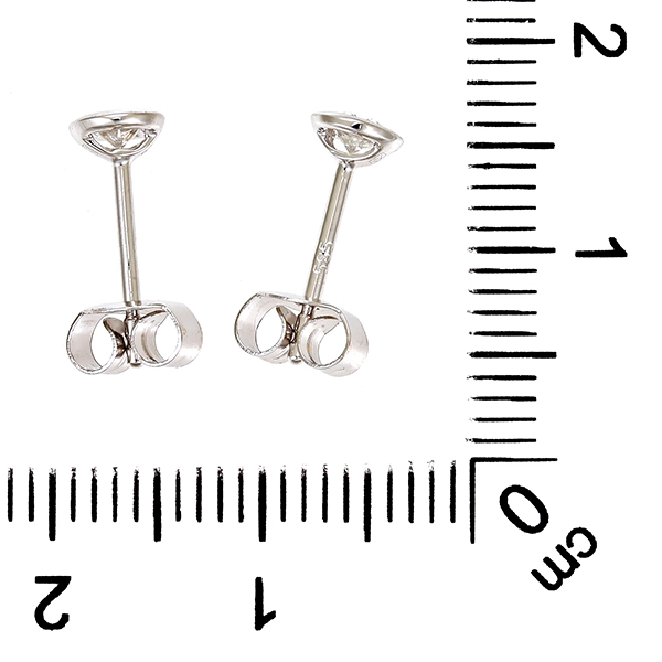 Ohrstecker, 14K, Weißgold, Brillanten