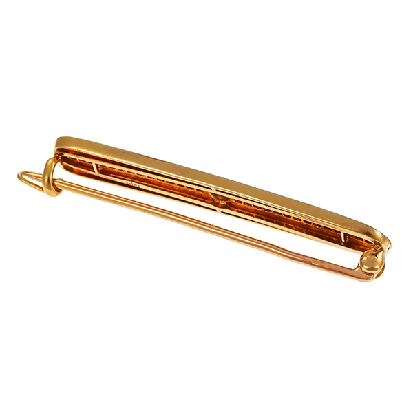 Brosche, 18K, Gelb-/Weißgold, Diamantrosen, Diamant