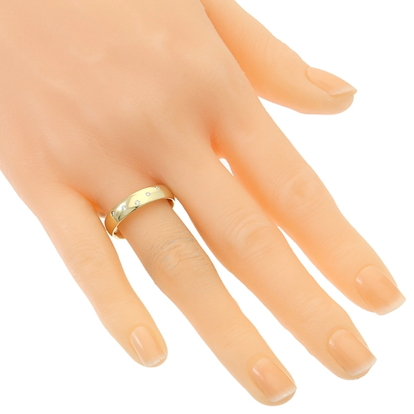 Ehering, 14K, Gelbgold, Brillanten, U55