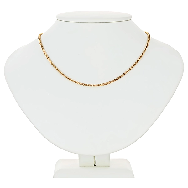 Kette, 18K, Gelbgold, Fuchsschwanz
