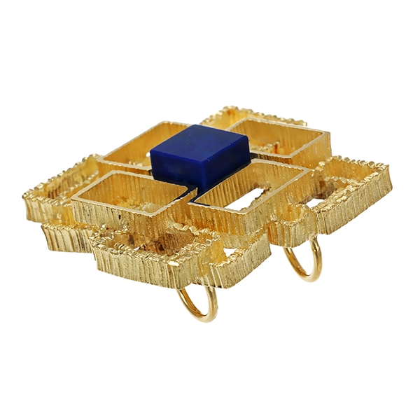 Anhänger, 14K, Gelbgold, Lapis