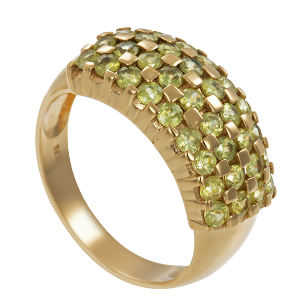 Ring, 9K, Gelbgold, Peridot