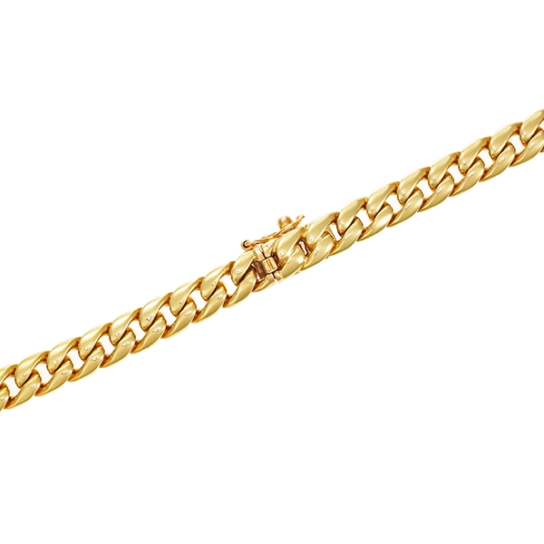 Collier, 18K, Gelbgold, Citrin, Bergkristall, Panzer-