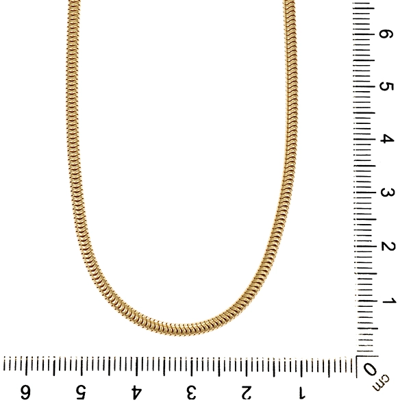 Kette, 14K, Gelbgold, Schlange-