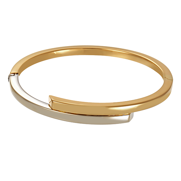 Armreif, 14K, Gelb-/Weißgold