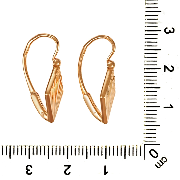 Ohrhänger, 14K, Rotgold