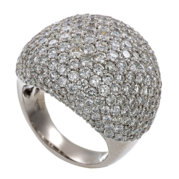 Diamantring, 18K, Weißgold, Brillanten 8,00 ct