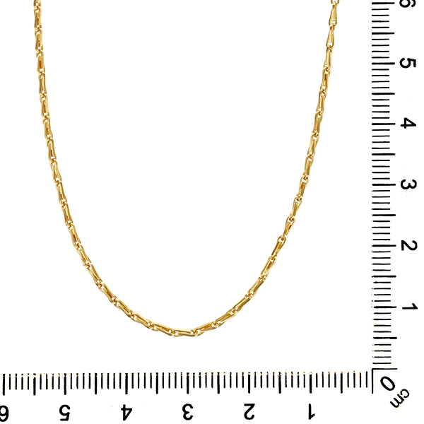 Kette, 14K, Gelbgold, Haferkorn-