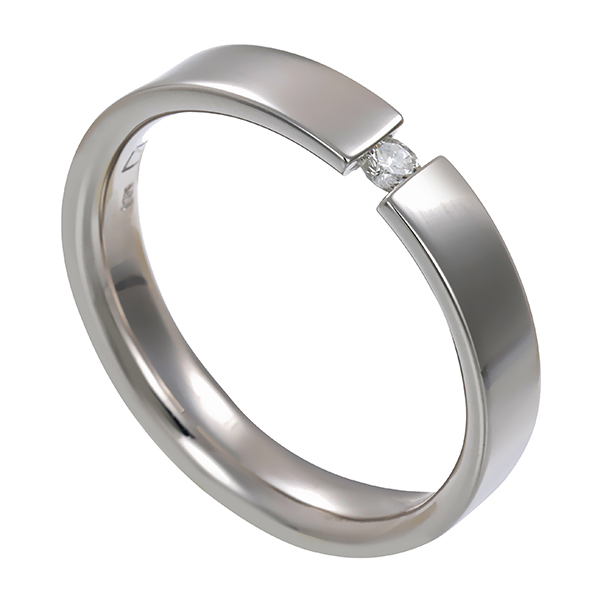 Brillantring, 14K, Weißgold