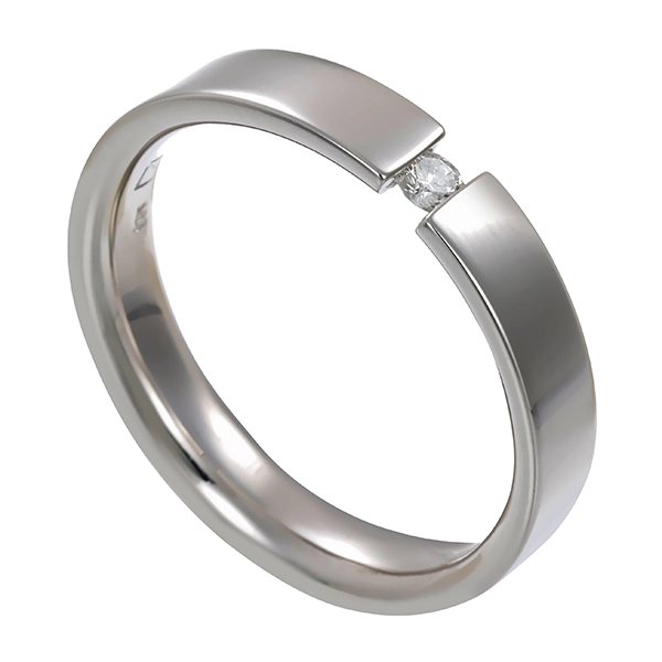 Brillantring, 14K, Weißgold