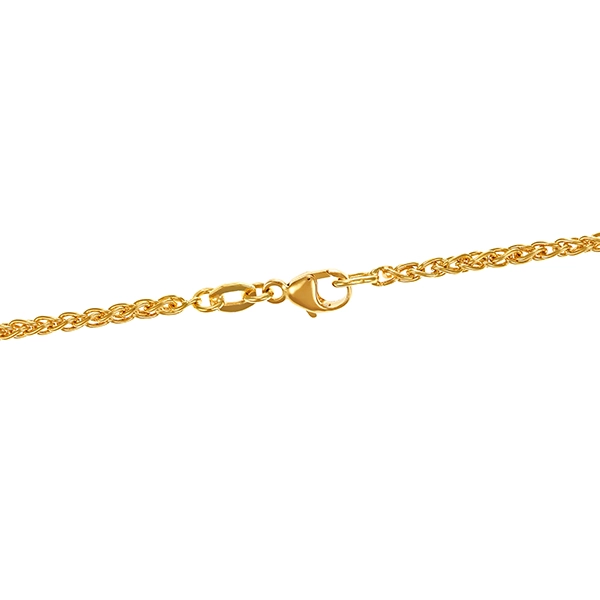 Kette, 18K, Gelbgold, Zopf-