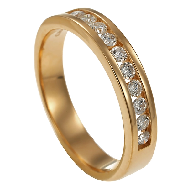 Diamantring, 14K, Gelbgold, Brillanten 0,33 ct