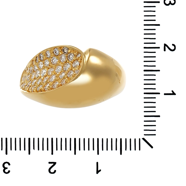 Ring, 18K, Gelbgold, Brillanten