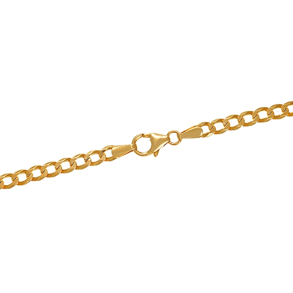 Kette, 14K, Gelbgold, Panzer-