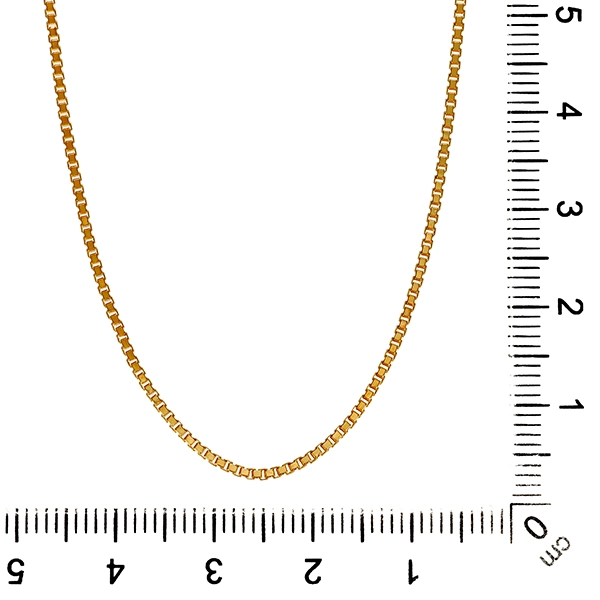 Collierkette, 14K, Gelbgold, Venezianer-