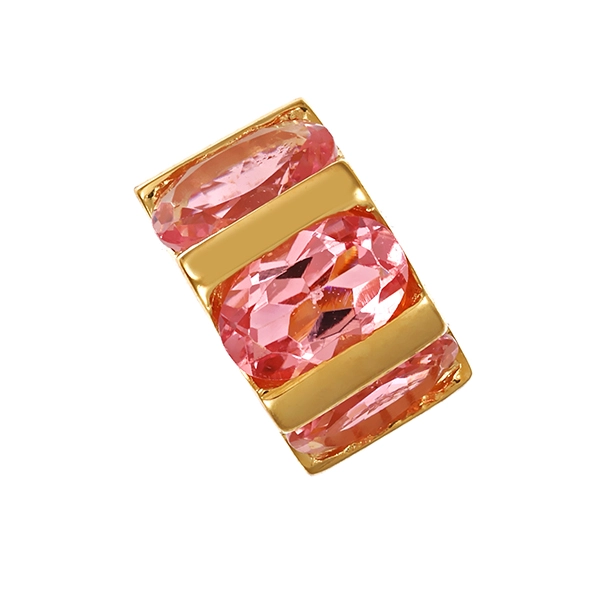 Anhänger, 9K, Gelbgold, Turmaline