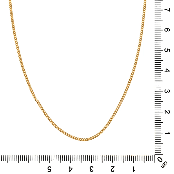 Collierkette, 18K, Gelbgold, Panzer-