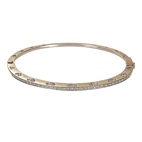 Armreif, 18K, Weißgold, Brillanten