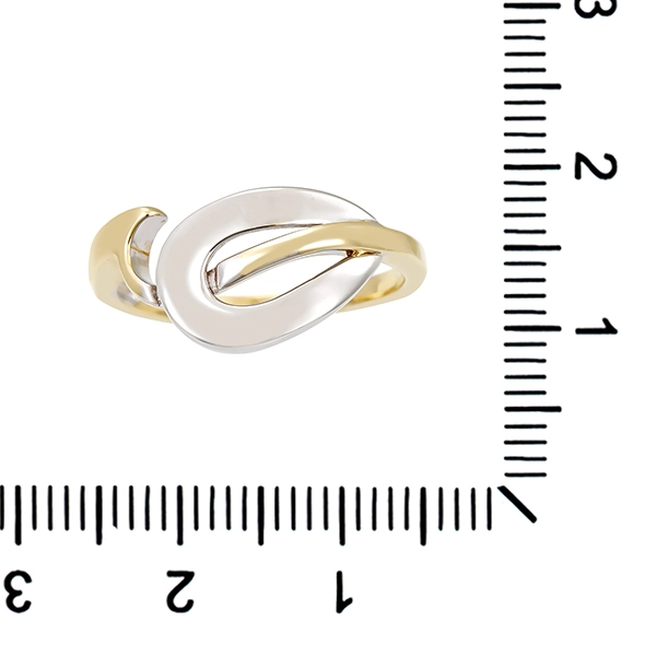 Ring, 14K, Gelb-/Weißgold