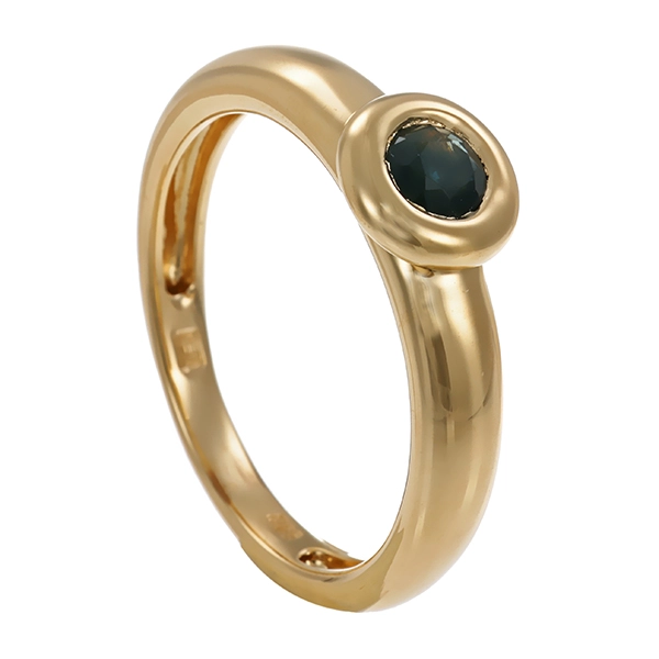 Ring, 14K, Gelbgold, Saphir