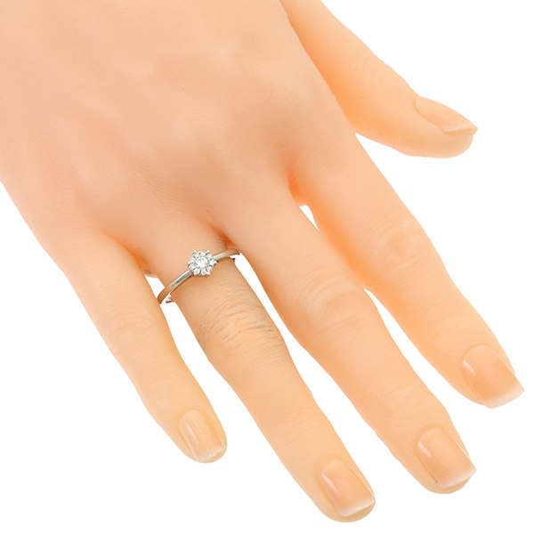 Diamantring, 14K, Weißgold, Brillanten