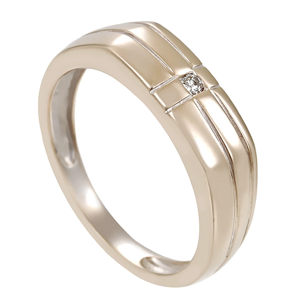 Diamantring, 14K, Weißgold, Brillant