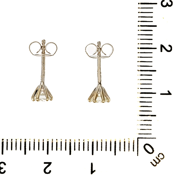 Ohrstecker, 14K, Weißgold, Brillant