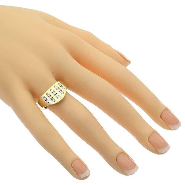 Diamantring, 14K, Gelbgold, Brillanten 0,56 ct