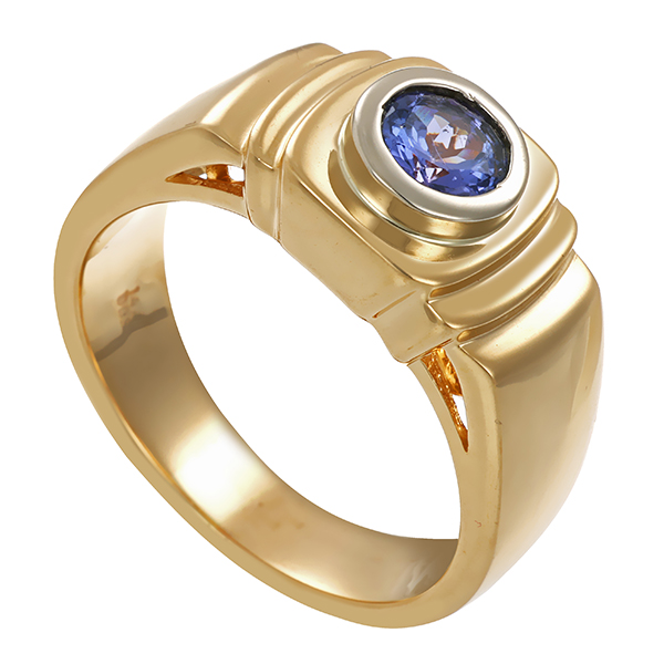 Ring, 14K, Gelbgold, Tansanit