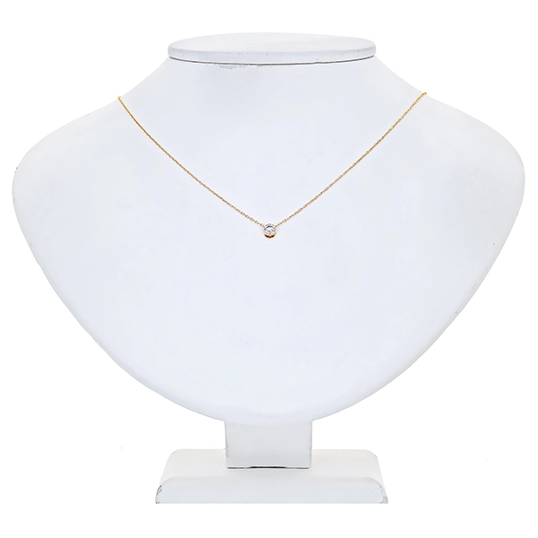 Collier, 18K, Gelbgold, Brillant 0,25 ct