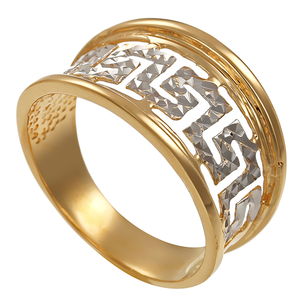 Ring, 14K, Gelb-/Weißgold