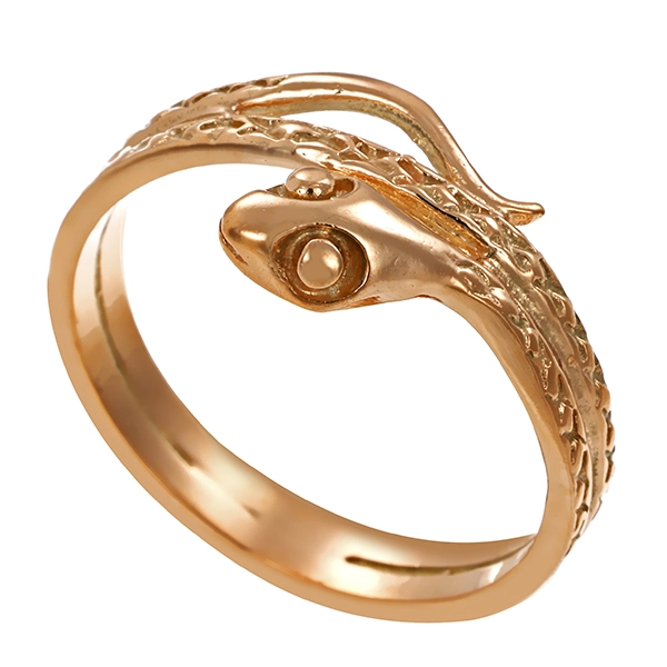 Ring, 8K, Gelbgold, Schlange