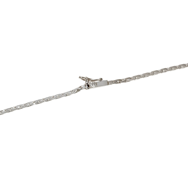 Collier, 14K, Weißgold, Diamant