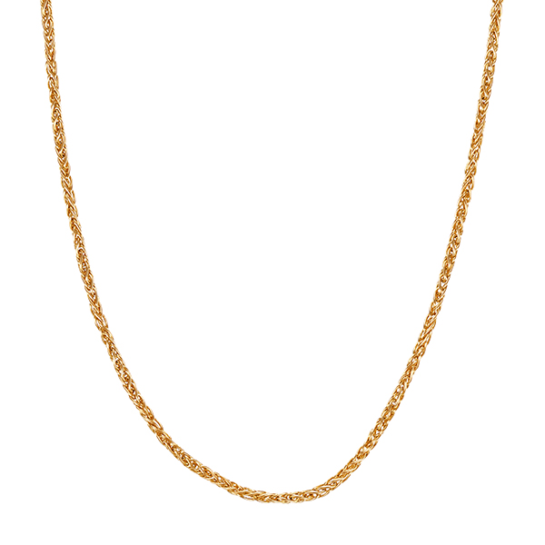 Collierkette, 14K, Gelbgold, Fuchsschwanz-