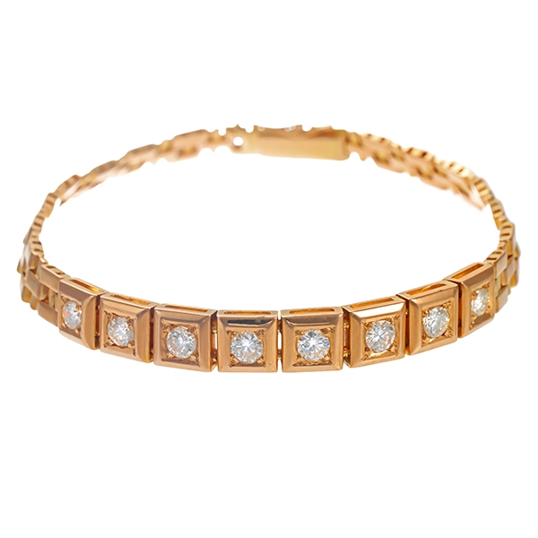 Armband, 18K, Gelbgold, Brillanten 1,20 ct